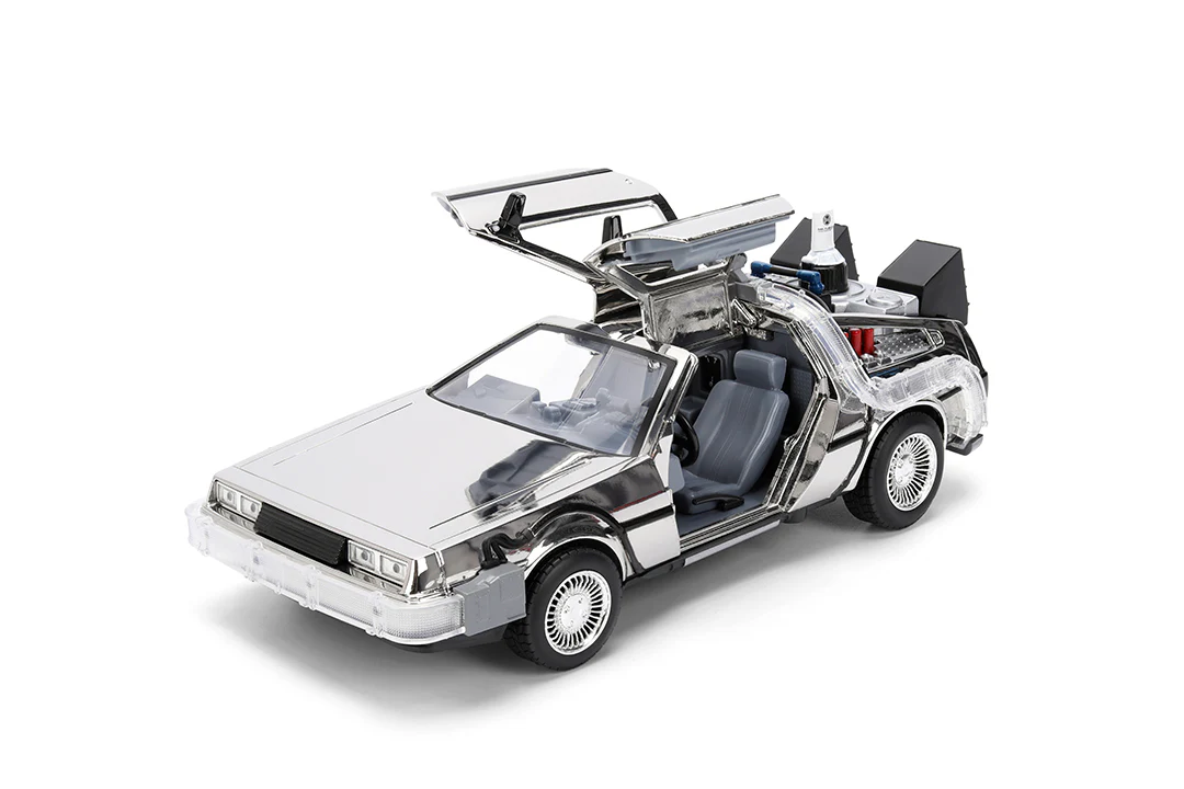 Back to the Future Time Machine, 1:24 Scale Vehicle (Chrome Exclusive) - Image 11