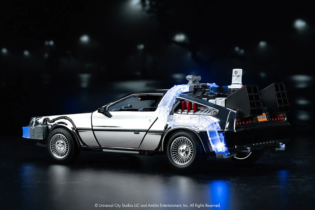 Back to the Future Time Machine, 1:24 Scale Vehicle (Chrome Exclusive) - Image 16