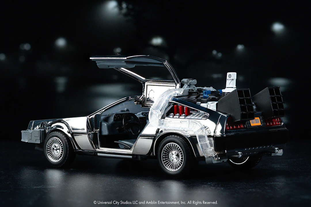 Back to the Future Time Machine, 1:24 Scale Vehicle (Chrome Exclusive) - Image 20