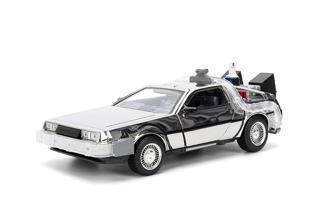 Back to the Future Time Machine, 1:24 Scale Vehicle (Chrome Exclusive) - Image 6