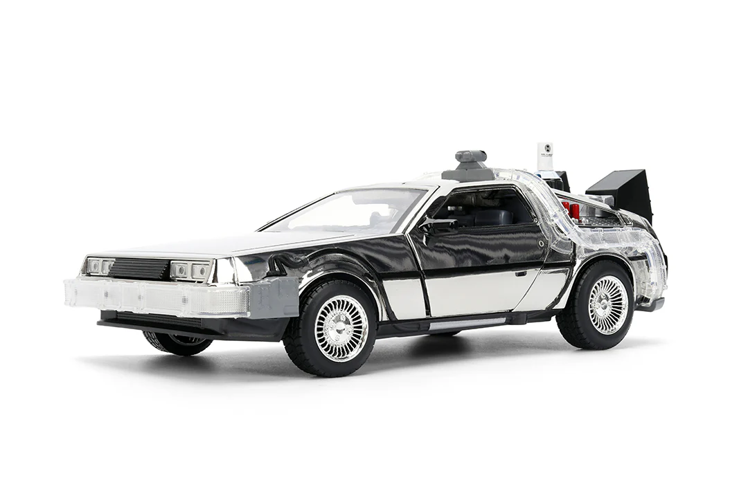 Back to the Future Time Machine, 1:24 Scale Vehicle (Chrome Exclusive) - Image 7