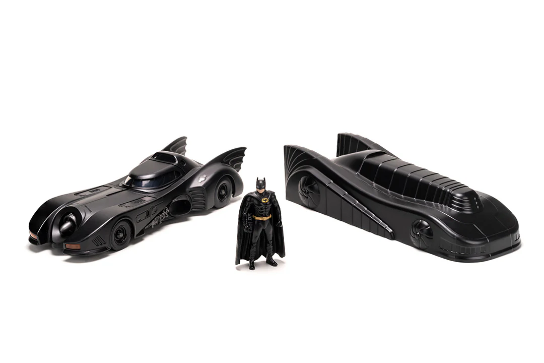 Batman (1989) Batmobile w/ Armor & Batman, 1:24 Scale Vehicle & 2.75" Figure - Image 5