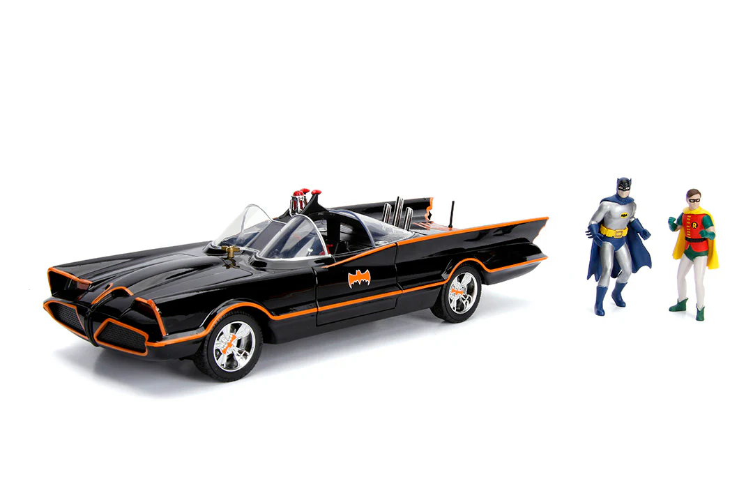 Batman Classic TV Series Batmobile with Batman & Robin, 1:18 Scale Vehicle & 3.75" Figures - Image 5