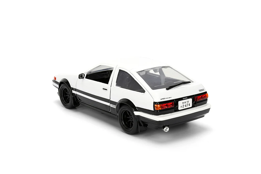 Initial D Toyota Trueno AE-86 & Takumi, 1:24 Scale Vehicle and 2.75" Die-Cast Figure - Image 12