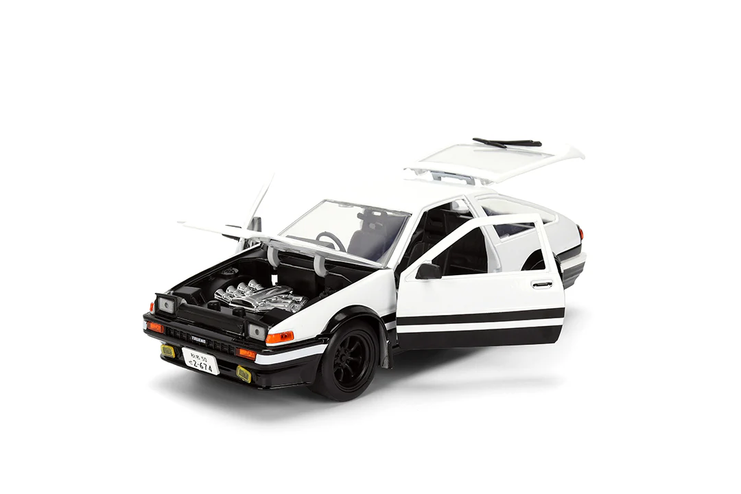 Initial D Toyota Trueno AE-86 & Takumi, 1:24 Scale Vehicle and 2.75" Die-Cast Figure - Image 14