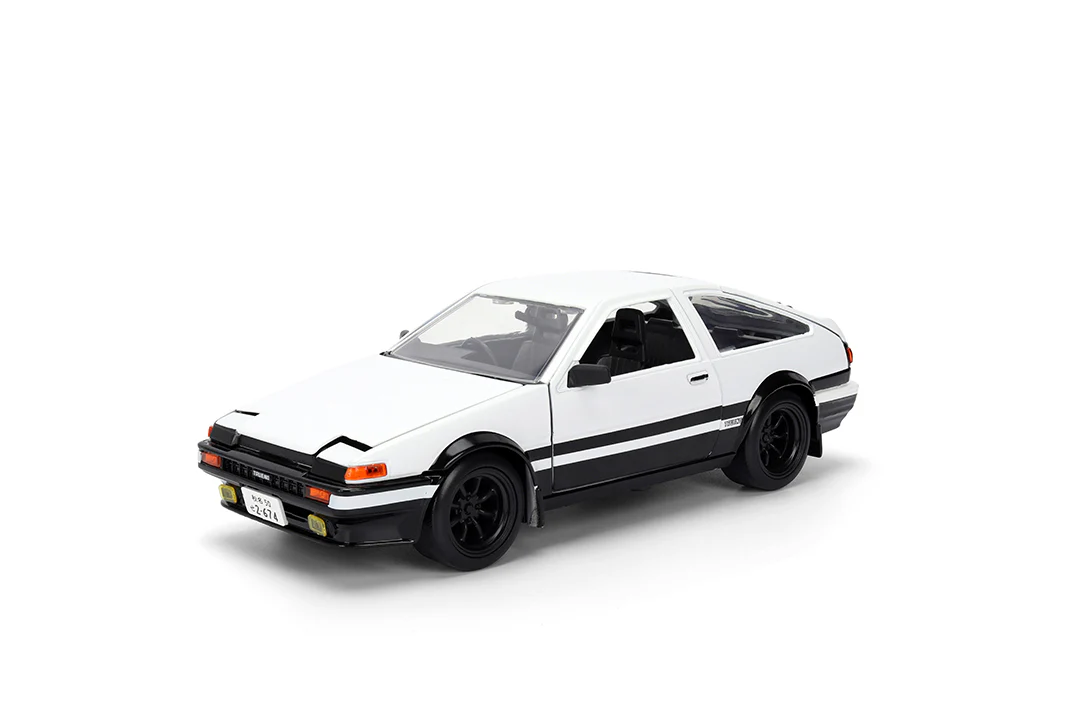 Initial D Toyota Trueno AE-86 & Takumi, 1:24 Scale Vehicle and 2.75" Die-Cast Figure - Image 9