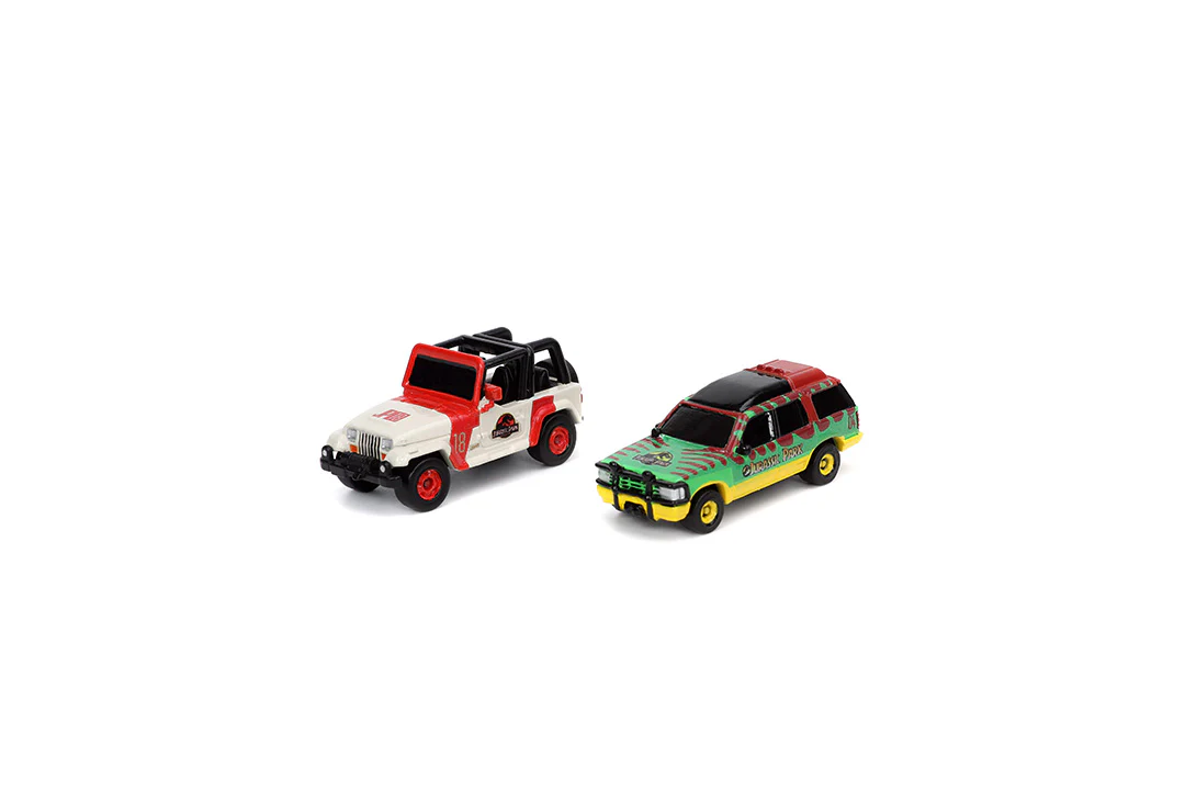 Jurassic Park Nano Scene w/ 1.65" Jeep Wrangler and Ford Explorer Vehicles - Image 5