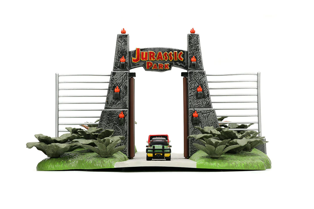 Jurassic Park Nano Scene w/ 1.65" Jeep Wrangler and Ford Explorer Vehicles - Image 6