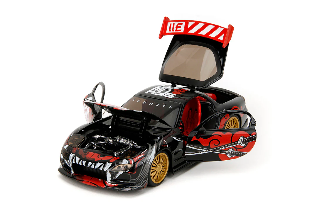Lab Monkeys, Saru & 1993 Mazda RX-7, 1:24 Scale Vehicle & 2.75” Figure - Image 10