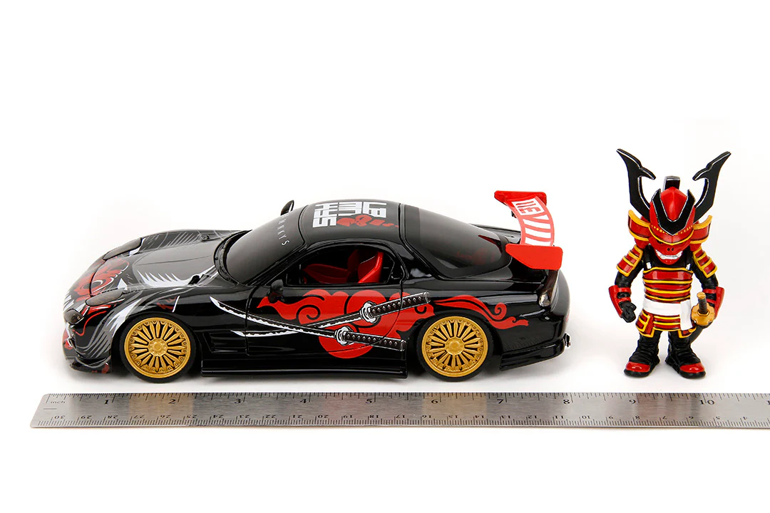 Lab Monkeys, Saru & 1993 Mazda RX-7, 1:24 Scale Vehicle & 2.75” Figure - Image 12
