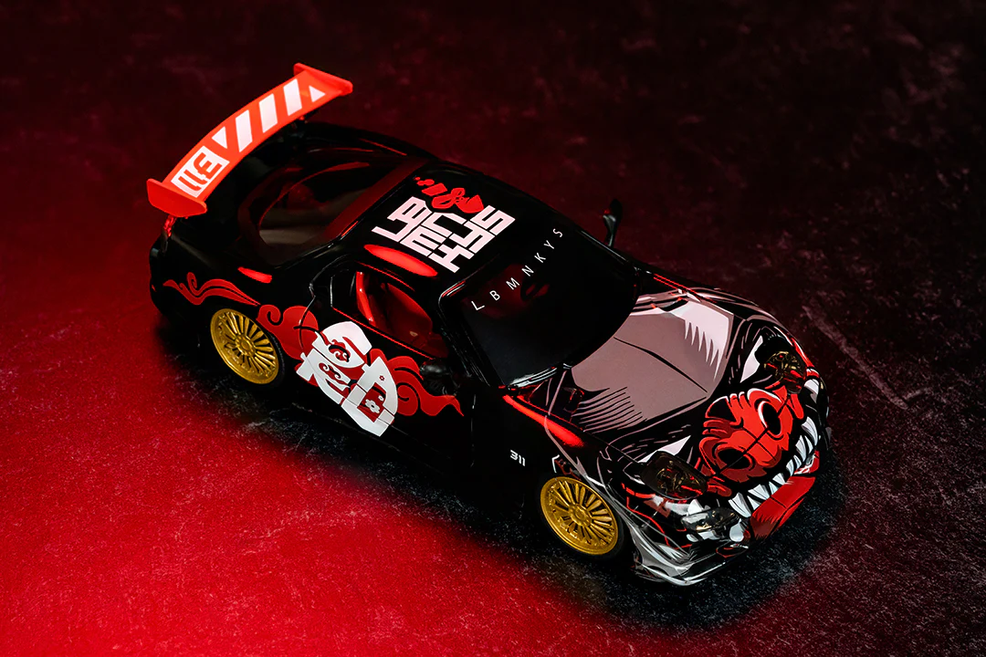 Lab Monkeys, Saru & 1993 Mazda RX-7, 1:24 Scale Vehicle & 2.75” Figure - Image 16