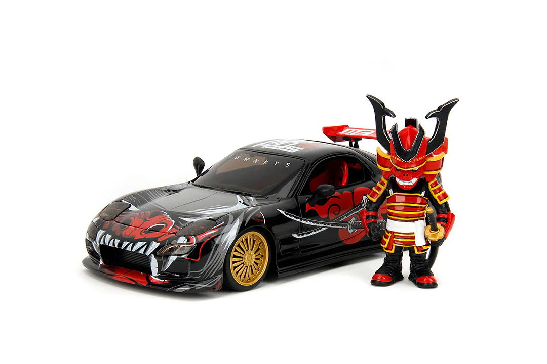 Lab Monkeys, Saru & 1993 Mazda RX-7, 1:24 Scale Vehicle & 2.75” Figure - Image 3