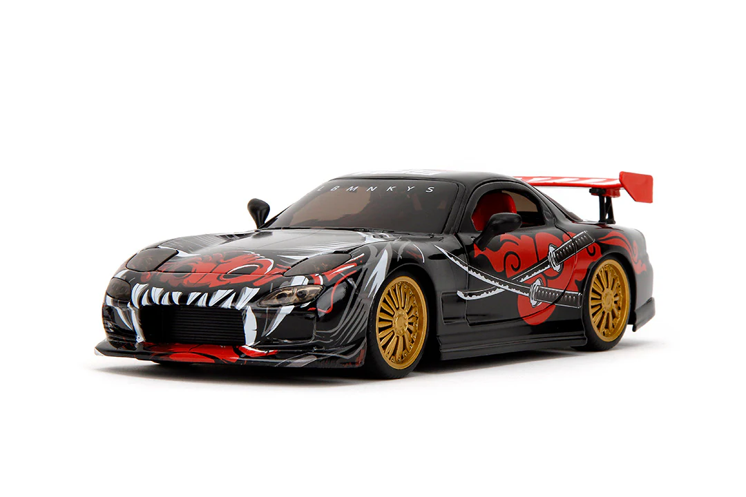 Lab Monkeys, Saru & 1993 Mazda RX-7, 1:24 Scale Vehicle & 2.75” Figure - Image 6
