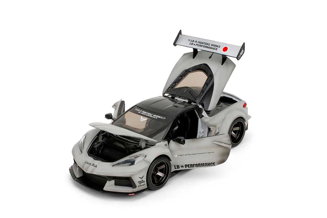 Liberty Walk Chevrolet Corvette C8, 1:24 Scale Vehicle - Image 10