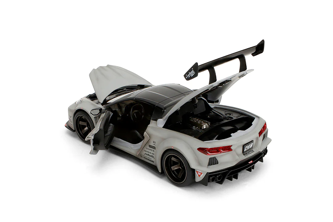 Liberty Walk Chevrolet Corvette C8, 1:24 Scale Vehicle - Image 11
