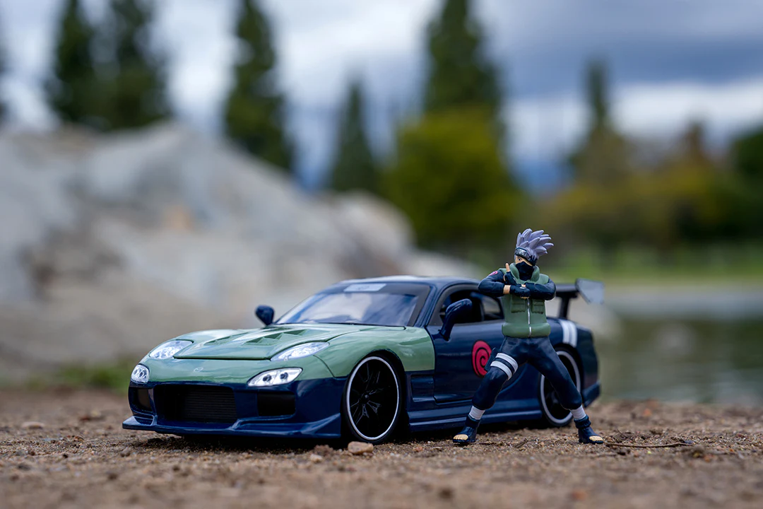 NARUTO SHIPPUDEN, Kakashi & 1993 Mazda RX-7, 1:24 Scale Vehicle & 2.75" Figure