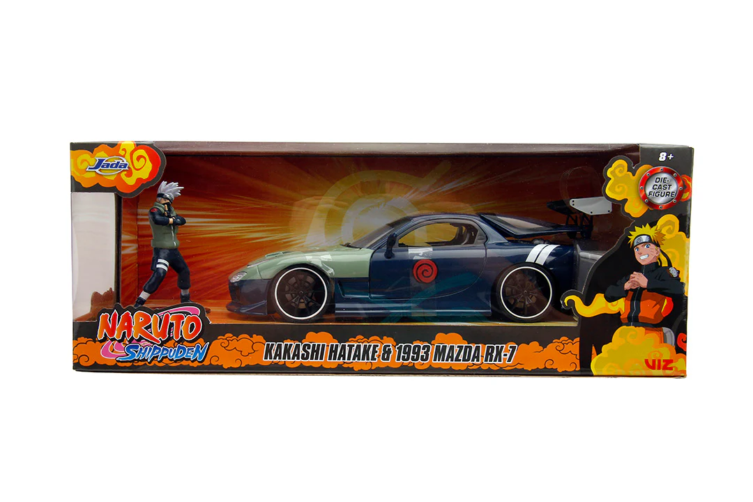 NARUTO SHIPPUDEN, Kakashi & 1993 Mazda RX-7, 1:24 Scale Vehicle & 2.75" Figure - Image 2