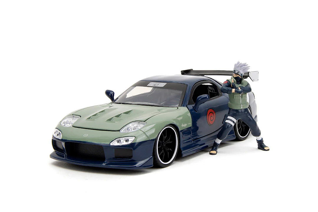 NARUTO SHIPPUDEN, Kakashi & 1993 Mazda RX-7, 1:24 Scale Vehicle & 2.75" Figure - Image 3