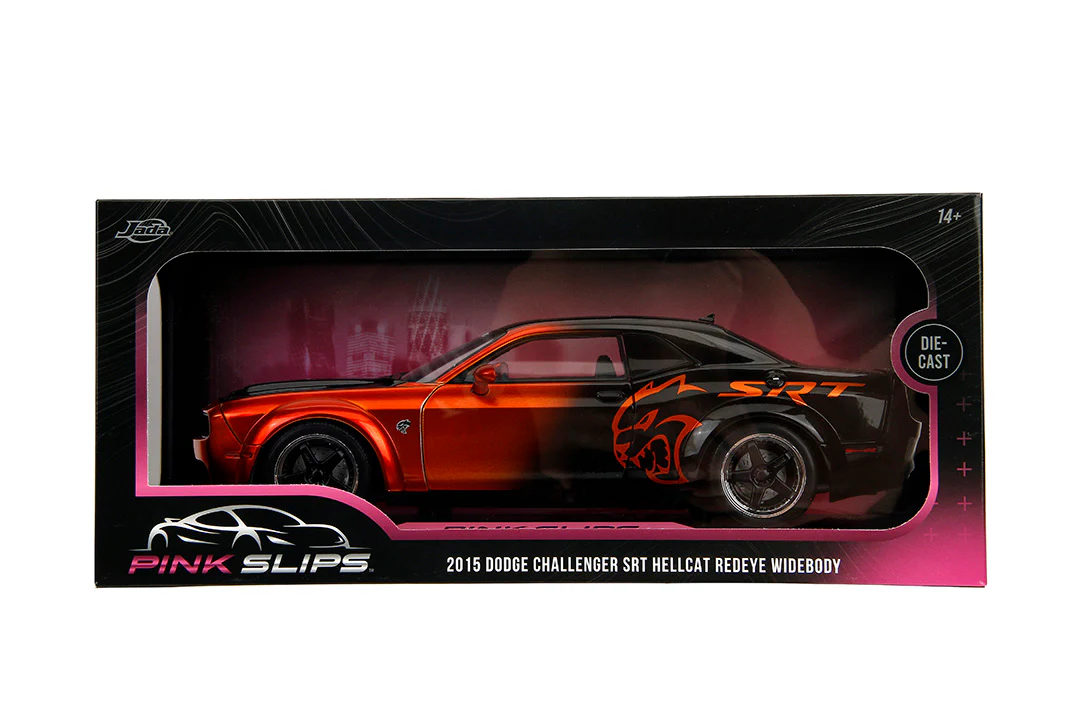 Pink Slips 2015 Dodge Challenger SRT Hellcat, 1:18 Scale Vehicle (Wave 1) - Image 2