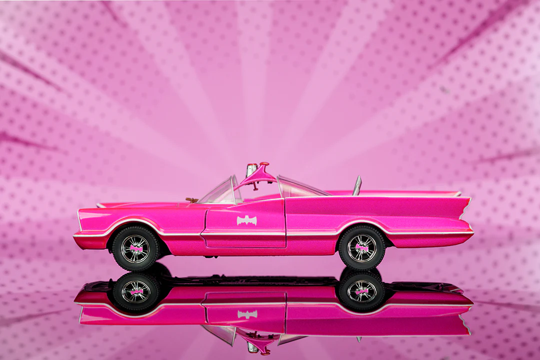 Pink Slips Batman Classic TV Series Batmobile, 1:24 Scale Vehicle - Image 12
