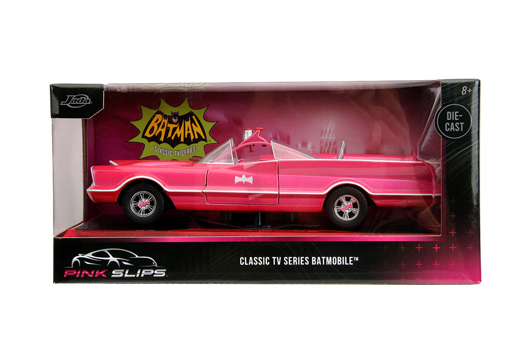 Pink Slips Batman Classic TV Series Batmobile, 1:24 Scale Vehicle - Image 2