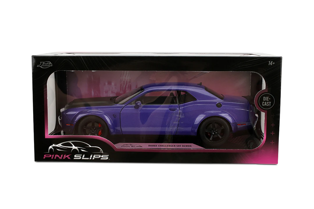 Pink Slips Dodge Challenger Demon, 1:18 Scale Vehicle (Wave 7) - Image 2