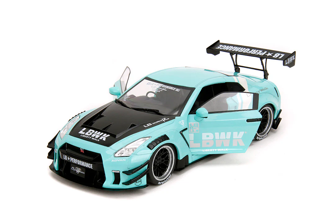 Pink Slips Nissan GT-R (R35) Liberty Walk, 1:18 Scale Vehicle (Wave 3) - Image 10