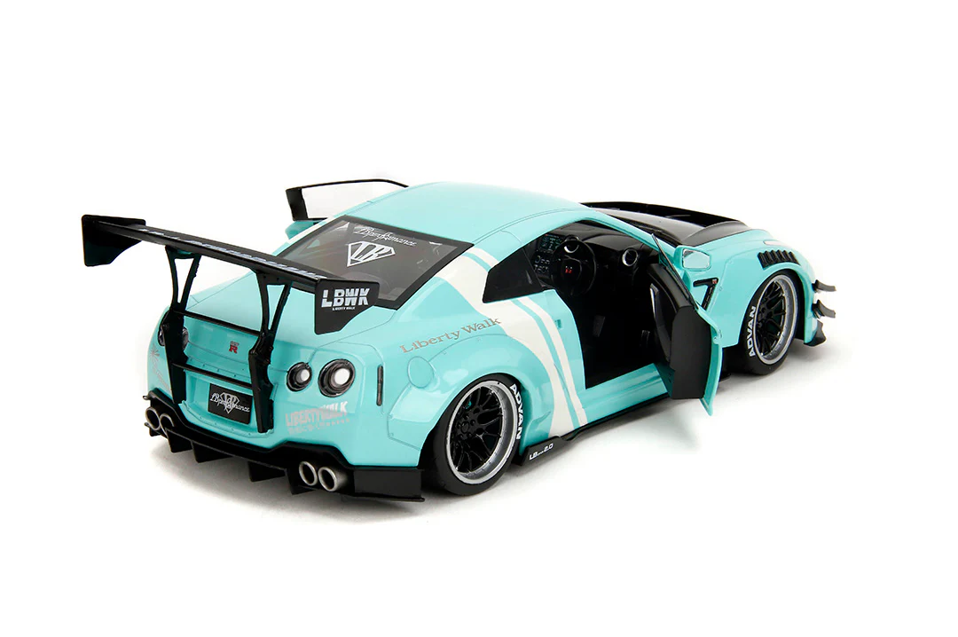 Pink Slips Nissan GT-R (R35) Liberty Walk, 1:18 Scale Vehicle (Wave 3) - Image 11
