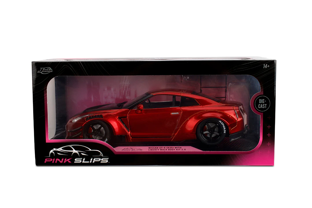 Pink Slips Nissan GT-R (R35) Liberty Walk, 1:18 Scale Vehicle (Wave 5) - Image 2