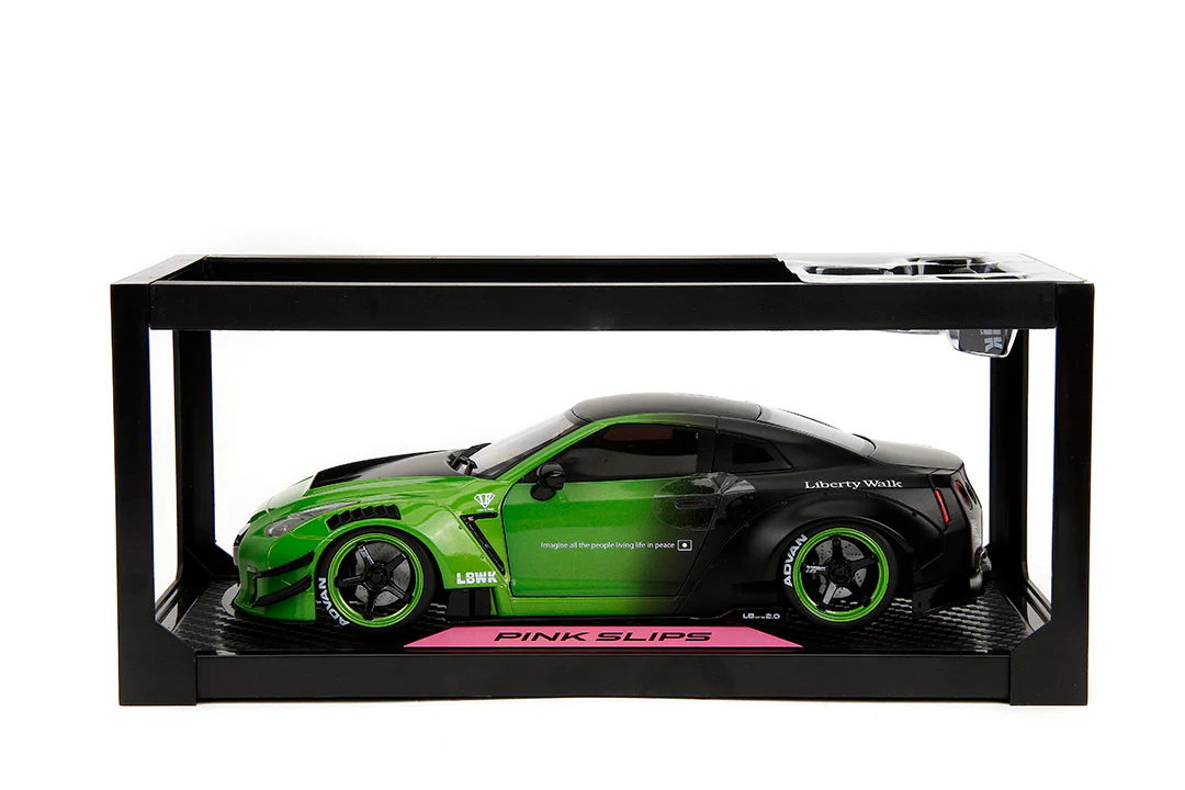 Pink Slips Nissan GT-R (R35) Liberty Walk, 1:18 Scale Vehicle (Wave 1) - Image 3