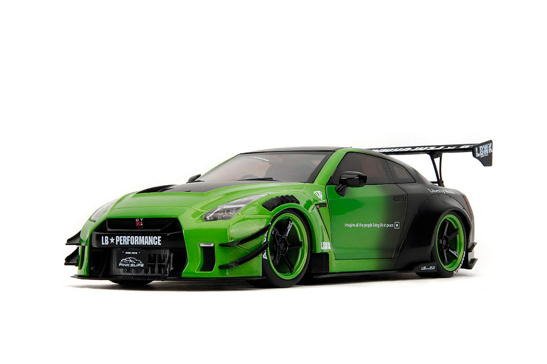 Pink Slips Nissan GT-R (R35) Liberty Walk, 1:18 Scale Vehicle (Wave 1) - Image 6