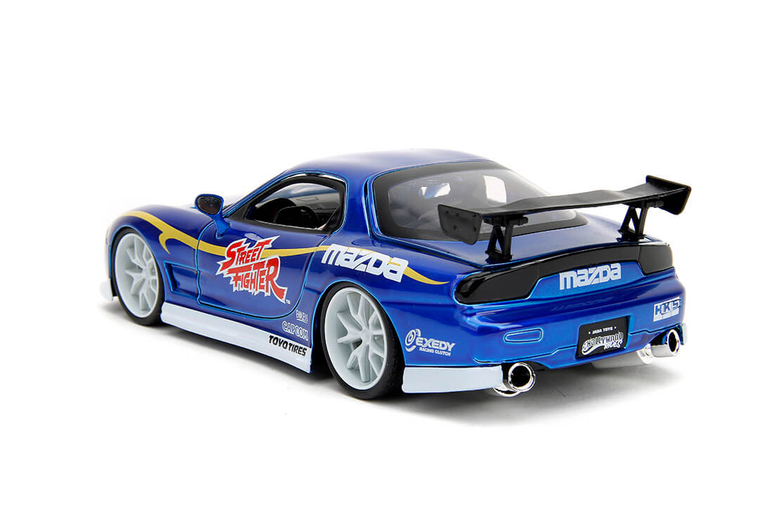 Street Fighter, Chun-Li & 1993 Mazda RX-7, 1:24 Scale Vehicle & 2.75" Figure - Image 7