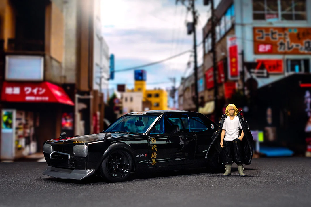 Tokyo Revengers, Mikey & 1971 Nissan Skyline GT-R, 1:24 Scale Vehicle & 2.75" Figure