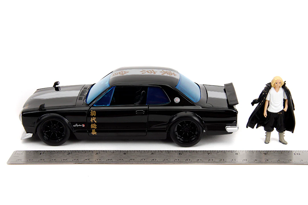 Tokyo Revengers, Mikey & 1971 Nissan Skyline GT-R, 1:24 Scale Vehicle & 2.75" Figure - Image 12